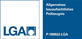 mit bauaufsichtlichem Prüfzeugnis - LGA