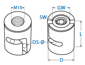 Bemassung verstellbare Edelstahl Kreuzklemme (0 - 90 Grad) für 3 mm Seil