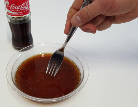 Cola Bad für Rostentfernung