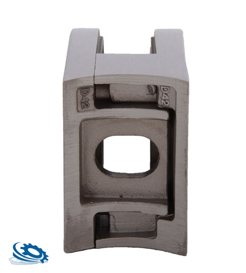 Glashalter Rückansicht V2A