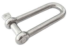 Edelstahl Schäkel lang 4 mm