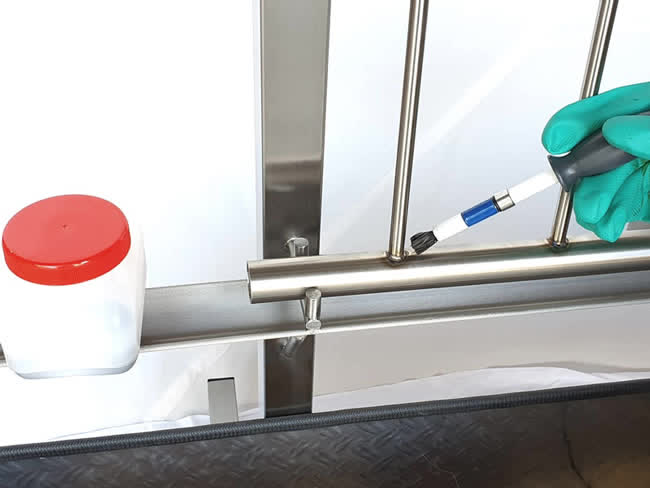 Edelstahl Schweissnaht elektrisch beizen