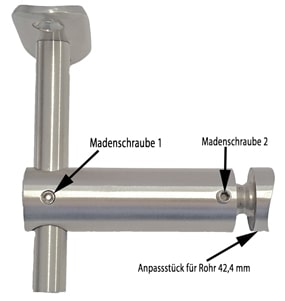 Handlaufträger mit Anpassstück