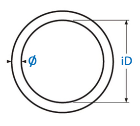 Maßblatt Edelstahl Ringe - Rundring