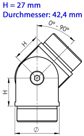 Massblatt Gelenkverbinder S014558