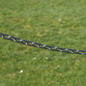 Montagebeispiel der Edelstahlkette bzw. Rundstahlkette mit kurzen Gliedern und aus A4