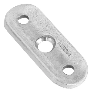 Unterseite der 48,3 mm Anschraubplatte aus V2A Edelstahl