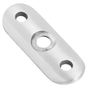 Edelstahl Anschraubplatte 48,3 mm