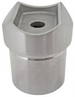 Edelstahl Adapter 33,7 mm auf Edelstahlrohr 33,7 x 2,0 mm