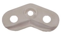 Edelstahl Anschraubplatte 45 Grad für Rohr 42,4 mm