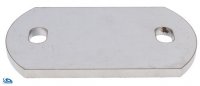 Edelstahl Ankerplatte 120 x 60 mm geschliffen