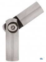 Edelstahl Stabverbinder 10 mm - schmale Ausführung - V2A