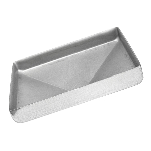 Pfostenkappe Edelstahl in der Größe 3 x 3 cm - Ansicht Unterseite