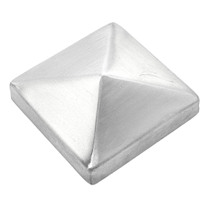 Pfostenabdeckung Edelstahl 3 x 3 cm - Zierkappen - Pyramidenkappen - Zaunkappen