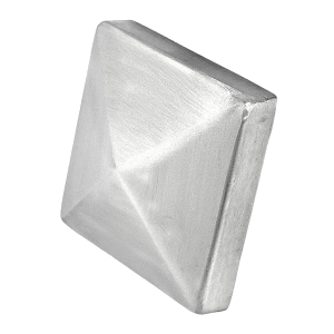 Zaun Pfostenkappen Edelstahl in der Größe 4 x 4 cm
