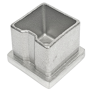 Unterseite Edelstahl Abdeckkappe 30x30 x 2,0 mm