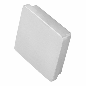 40 x 40 x 2,0 mm Abdeckkappe für Rohre aus V2A Edelstahl