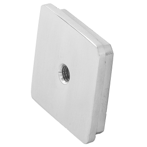 Endkappen 50 x 50 mm mit M8 Gewinde aus Edelstahl V2A