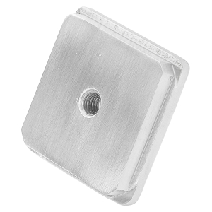 50 x 50 mm Endkappe mit M8 Gewinde aus Edelstahl
