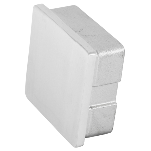 Endkappe aus Edelstahl für Vierkantrohre 60 x 60 x 2 mm