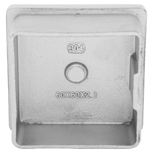 Endkappen für 60 x 60 mm Vierkantrohre
