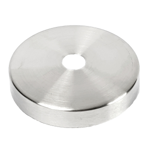 Abdeckrosette Edelstahl 76 mm für 12 mm Stäbe + Rundrohre