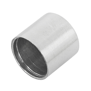 Abschlusshülse für 10 mm Vollmaterial aus V2A Edelstahl