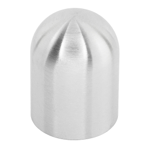 Edelstahl Abschlusshülse mit abgerundeter Form - 12 mm