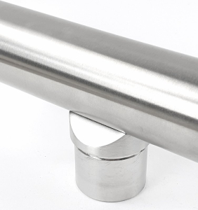 Edelstahl Quergurt Anschluß für Rohr 33,7 mm