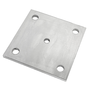 Edelstahl Ankerplatte 120 x 120 x 6 mm - rechteckig