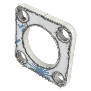 Anschraubplatte quadratisch für 42,4mm Edelstahl Rohre