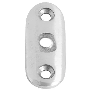 Edelstahl Anschraubplatte für Handlaufrohr 33,7 mm