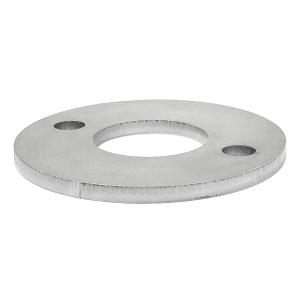 Anschraubplatte rund aus Edelstahl und für Pfosten mit dem Durchmesser 42,4 mm