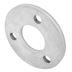 Anschweißplatte Edelstahl V2A mit 3 Lochbefestigung