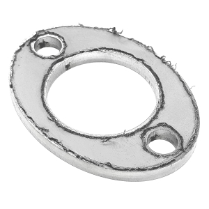 Edelstahl Anschraubplatte für Rohr 42,4mm - einseitig geschliffen