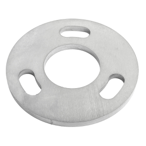 Anschraubplatte verdrehbar in der Größe 100 x 6 mm und für ein 42,4 mm Rohr