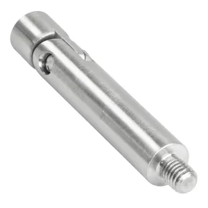 Aufsatzstift 14 mm mit Gelenk und M8 / M6 Gewinde aus Edelstahl