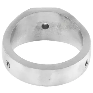 Rückseite des 48,3 mm Aufschubring aus V2A Edelstahl