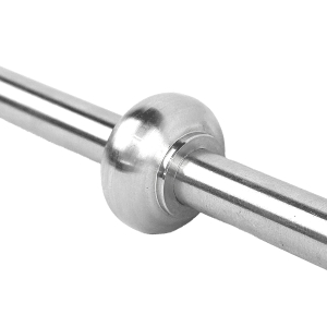 Zierstück Edelstahl V2A für Rundmaterial 12mm mit m4 Madenschrauben