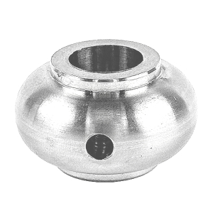 Zierstück aus Edelstahl für Rundmaterial mit Durchmesser 12mm