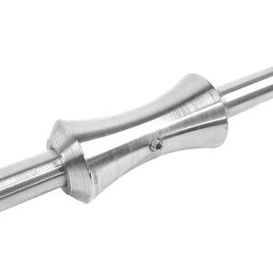 Aufschubteil Edelstahl für 12mm Rundmaterial - fein gedreht