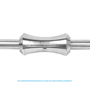 Aufschubteil für Rundmaterial 12 mm - Edelstahl V2A - Modell 82