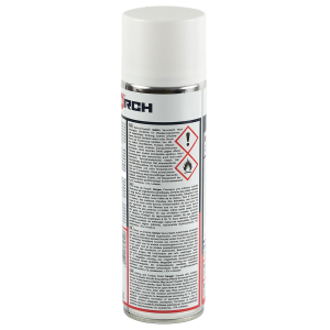 Bohröl Spray - Nahaufnahme der Gefahrenhinweise