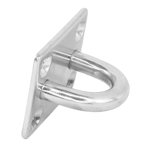 Seitenansicht der 50 x 40 mm Edelstahl Decksplatte