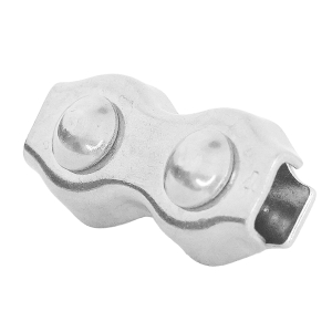 Seilklemme Duplex aus Edelstahl V4A - Seilstärke wählbar