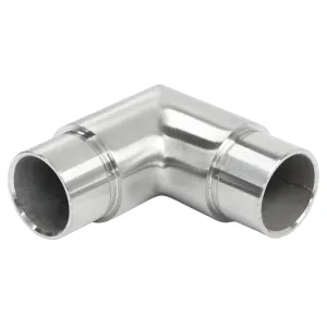 Edelstahl Eckbogen für 33,7 mm Rohre - lange Ausführung