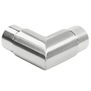 Eckbogen für 33,7 mm Rohre aus Edelstahl in der langen Form