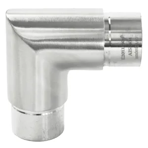 Eckfitting 90 Grad in der langen Form für 33,7 x 2,0 mm Rohre