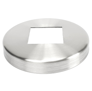 Edelstahl Abdeckrosette rund für Rohr 40x40 mm