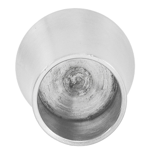 Rückseite der Edelstahl Abschlusshülse für 12 mm - konisch